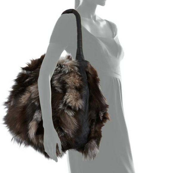 Gorski SILVER FOX FUR SHOULDER BAG - Picture 5 of 7